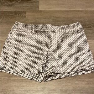 White House Black Market High Waist Black and White Shorts